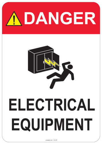 Danger Electrical Equipment, #53-351 thru 70-351