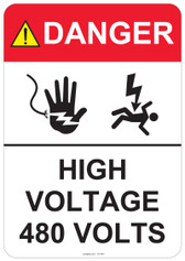 Danger High Voltage - #53-444 thru 70-444
