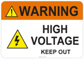 Warning High Voltage #53-709 thru 70-709