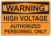 Warning High Voltage, #53-505 thru 70-505