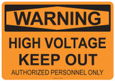 Warning High Voltage, #53-508 thru 70-508