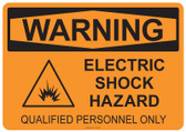 Warning Electric Shock Hazard, #53-542 thru 70-542