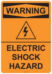 Warning Electric Shock Hazard, #53-544 thru 70-544