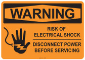 Warning Electrical Shock, #53-545 thru 70-545