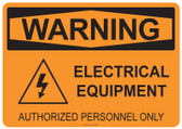 Warning Electrical Equipment, #53-550 thru 70-550