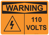 Warning 110 Volts, #53-631 thru 70-631