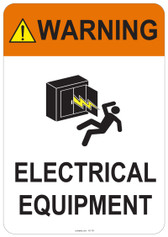 Warning Electrical Equipment  #53-751 thru 70-751