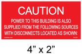 Solar Warning Placard - 4" x 2" - Item #04-221