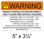 Warning Energy Storage System Disconnect Arc Flash and Shock Hazard- Custom Placrd- 07-670