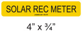 Solar REC Meter Label - Item 05-362