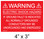 Solar Warning Palcard - 4" x  3" - Item #04-101