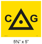Solar Warning Placard - 5 5/8" x 5" - Item #14-551