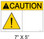 Solar Warning Label - 7" x 5" - Custom - Item #05-542