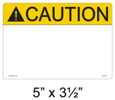 Solar Warning Label - 5" x 3 1/2" - Custom - Item #05-541