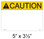 Solar Warning Label - 5" x 3 1/2" - Custom - Item #05-541