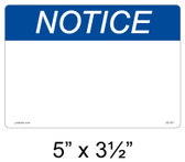 Solar Warning Label - 5" x 3 1/2" - Custom - Item #05-561