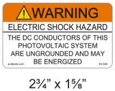 Warning Electric Shock Hazard ... - Item #05-346
