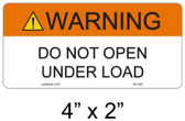 Solar Warning Label - 4" X 2" - 1/4" Letters - Item #05-325