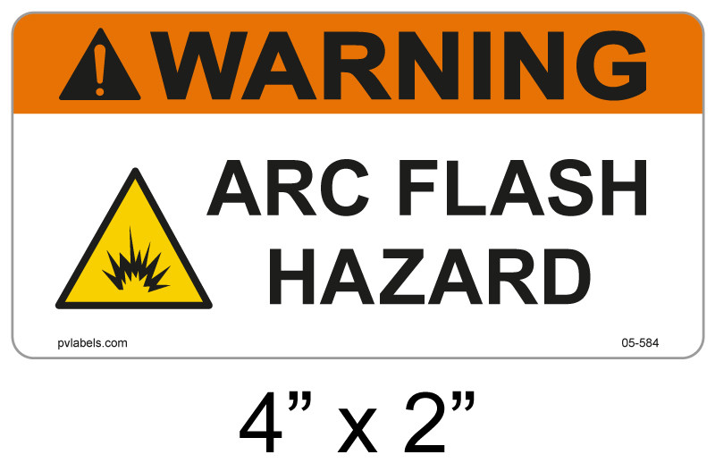 arc flash boundary sticker