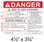 Danger - Arc Flash Hazard Label - Item #05-565