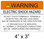 Solar Warning Label - 4" X 3" - Ansi Colors- Item #05-115