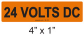 24 VOLTS DC - PV Labels #30-110