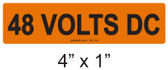 48 VOLTS DC - PV Labels #30-114