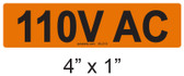 110V AC - PV Labels #30-210