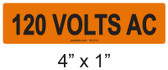 120 VOLTS AC - PV Labels #30-314