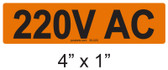 220V AC - PV Labels #30-220