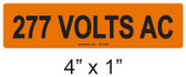 277 VOLTS AC - PV Labels #30-328