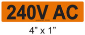 240V AC - PV Labels #30-224