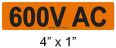 600V AC - PV Labels #30-244
