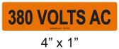 380 VOLTS AC - PV Labels #30-332