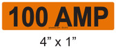 100 AMP Label - PV Labels #30-410