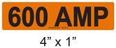 600 AMP Label - PV Labels #30-416