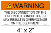 Warning Sign - .040 Aluminum - Item #07-217
