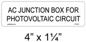 Ac Junction Box  - .040 Aluminum - Item #07-421