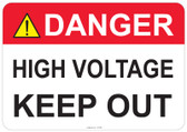 Danger High Voltage, Keep Out - #53-306 thru 70-306