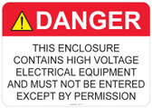 Danger High Voltage - #53-310 thru 70-310