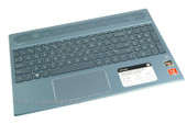 L49392-001 EBG7B015010-1 OEM HP TOP COVER BLUE W KEYBOARD 15-CW1063WM (A)(FC21)