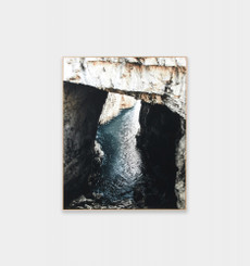 Coastal Cave Framed Canvas 