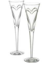 Waterford Crystal Romance Flutes Love Flute Pair