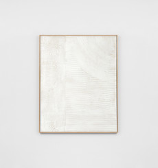 Abstract Texture White 1 Framed Painting