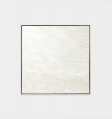 Sea Foam White 1 Framed Painting
