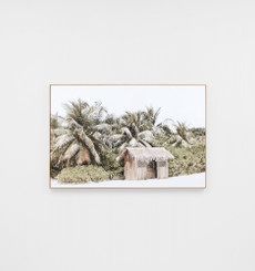 Tropical Shelter Framed Canvas
