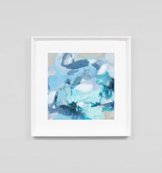 Abstract Blues 1 Framed Print