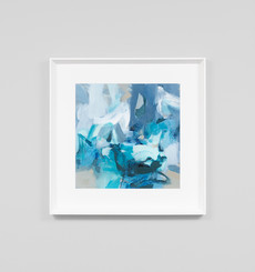 Abstract Blues 2 Framed Print