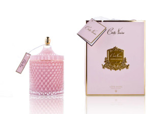 LARGE ART DECO CANDLE - PINK - 600g