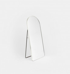 Simplicity Standing Arch Curve Mirror - Silver